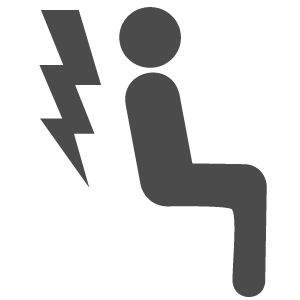 Symbol für Rückenschmerzen Schmerztherapie